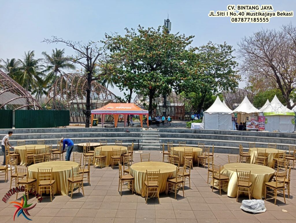 Pusat Sewa Meja Bundar Kawasan Industri Surya Cipta Karawang