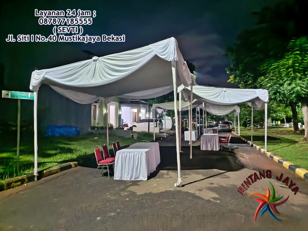 Sewa Tenda Konvensiona Mini Dekorasi Putih Terbaru Jakarta
