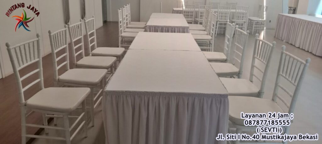 Layanan Sewa Bangku Tiffany Kayu Jakarta Pusat