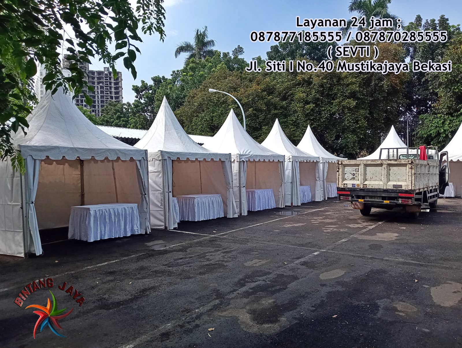 Layanan Sewa Murah Tenda Atap Lancip Senen Jakarta Pusat