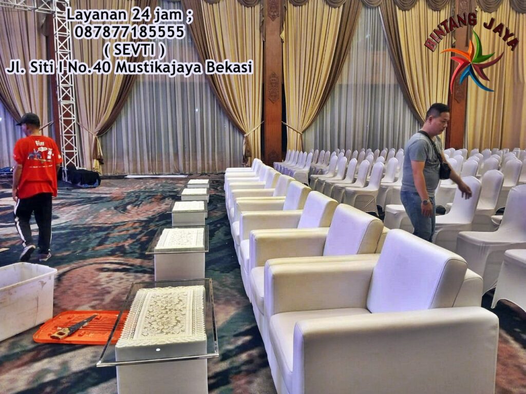 Sewa Sofa Set Meja Kaca VIP Antapani Bandung