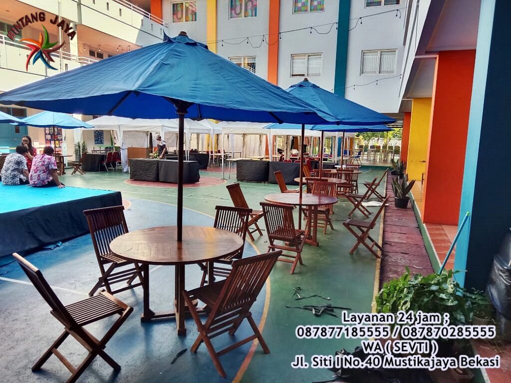 Jasa Sewa Meja Kursi Payung Parasol Siap Kirim ke Area Jakarta