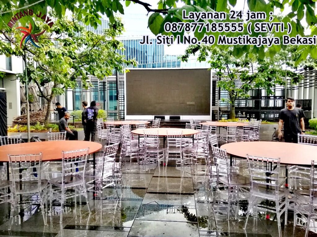 Layanan Sewa Tarif Murah Kursi Tiffany Acrylic Pita Area Jakarta