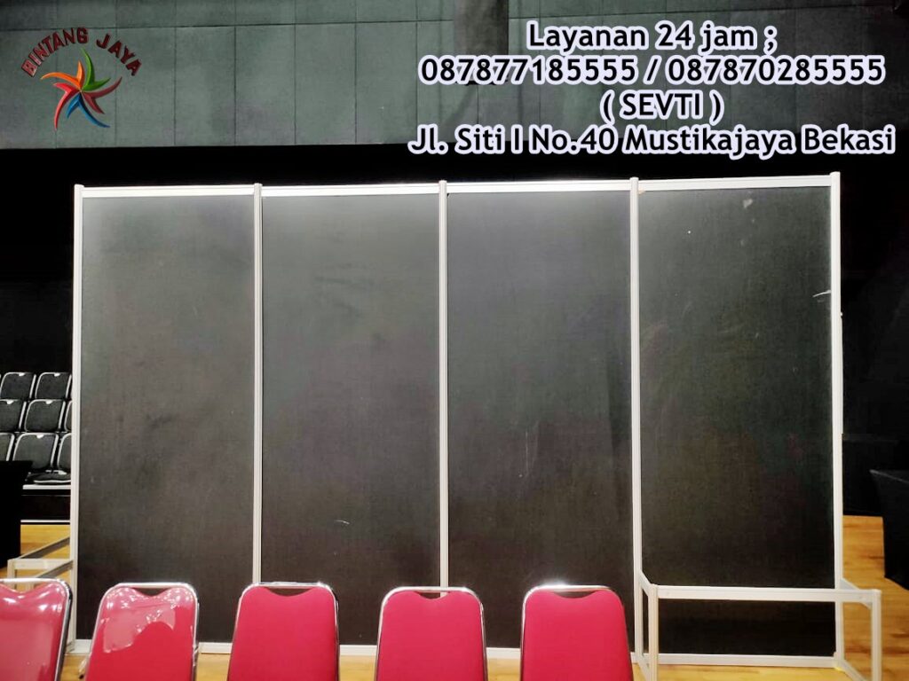 Pelayanan Sewa Partisi R8 Hitam Lipat Stock Melimpah Jakarta