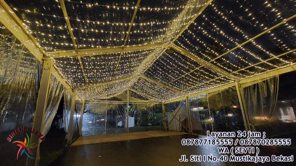 Sewa Tenda Transparan Pesta Area Perumahan Bali Resort Bogor