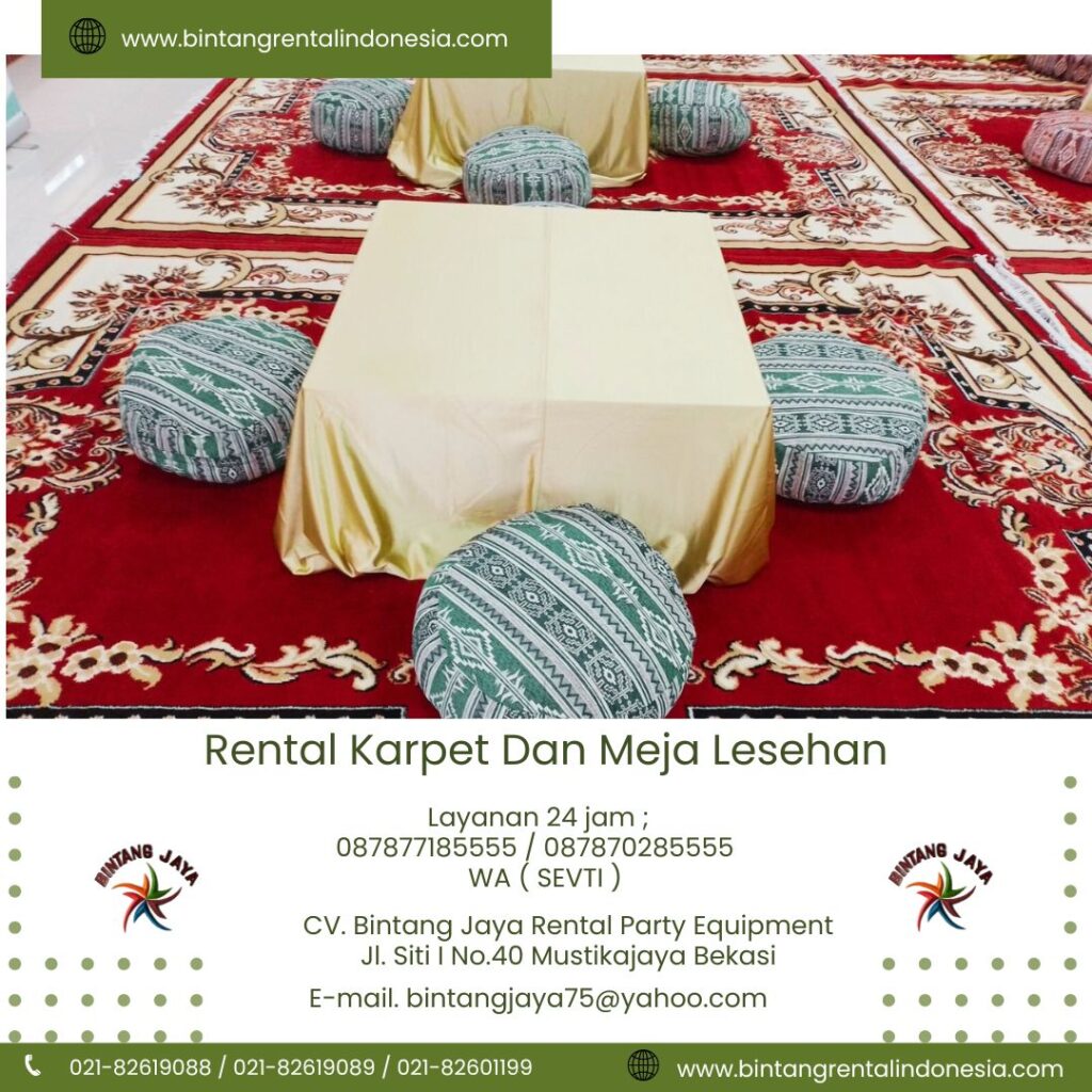 Rental Karpet Dan Meja Lantai Idul Adha 2024 Area Jakarta