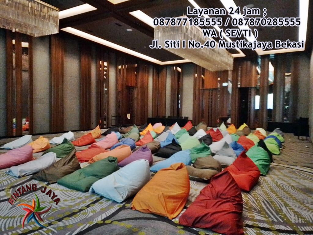 Sewa Bantalan Bean Bag Aneka Warna Pilihan Area Tapos Depok