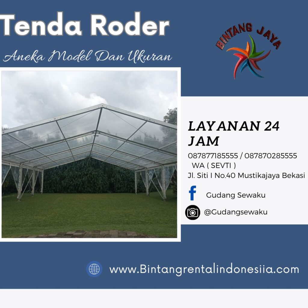 Sewa Roder Aneka Ukuran Bentangan Area Terdekat Depok Kota