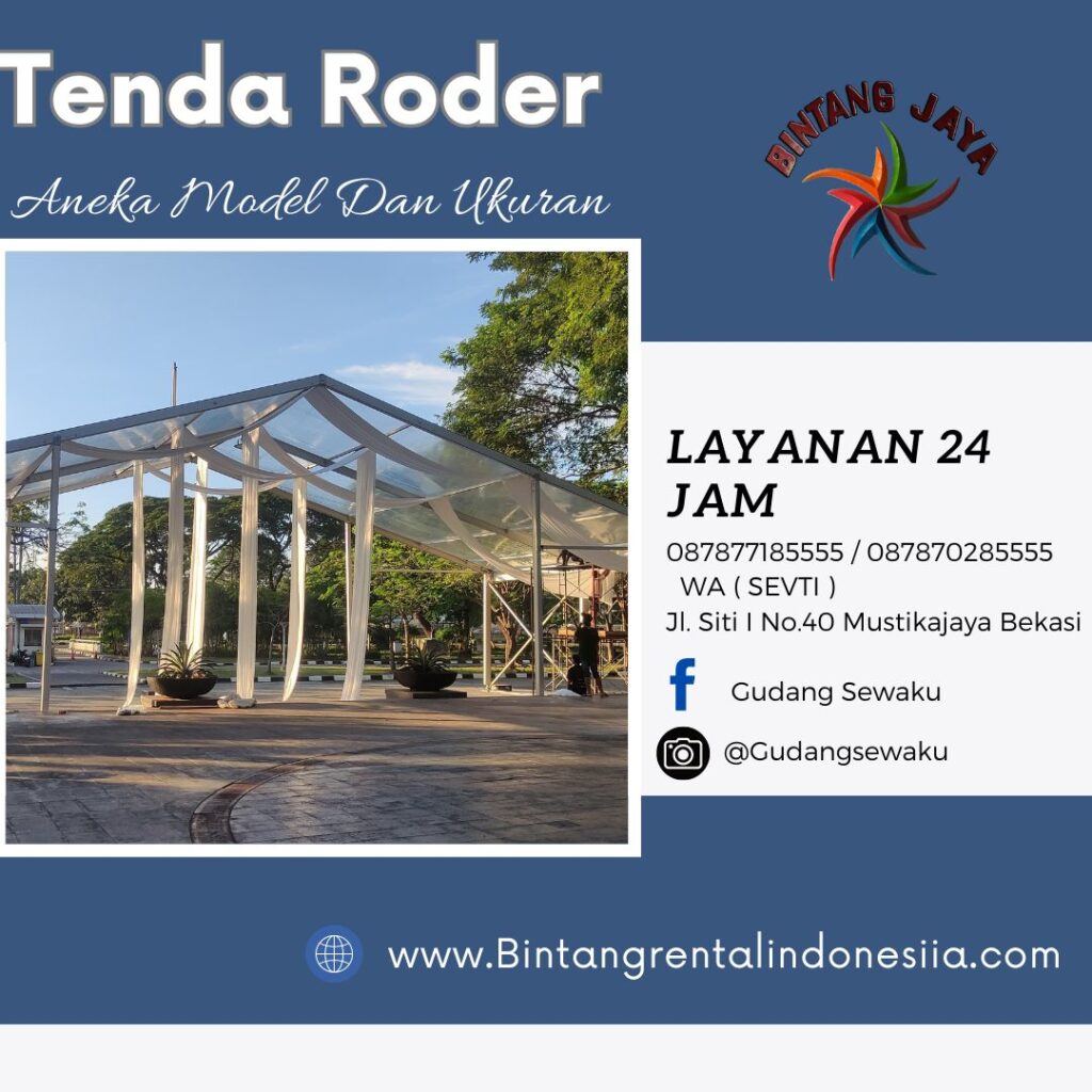 Sewa Roder Aneka Ukuran Bentangan Area Terdekat Depok Kota