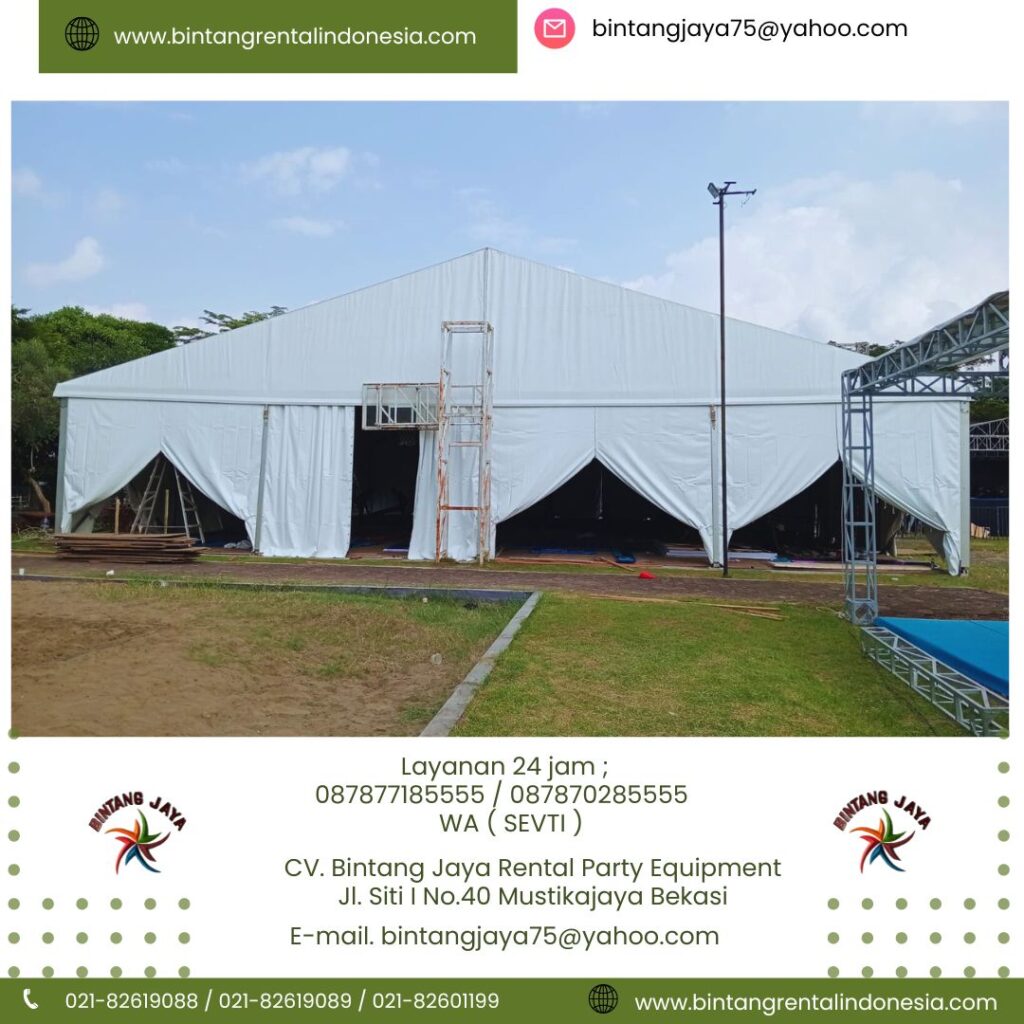 Gudang Rental Tenda Roder Ukuran 15X10 Meter Area Jakarta
