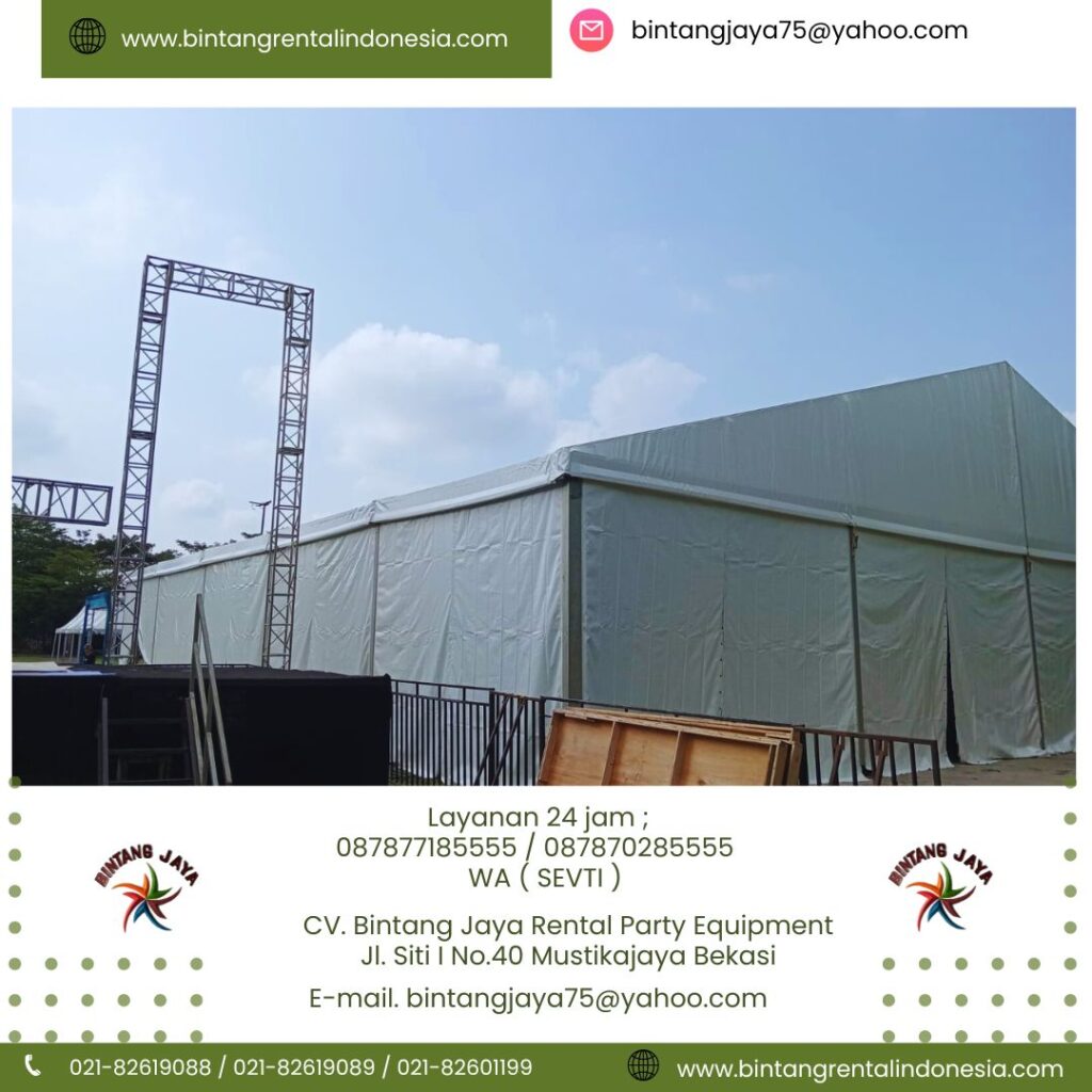 Gudang Rental Tenda Roder Ukuran 15X10 Meter Area Jakarta
