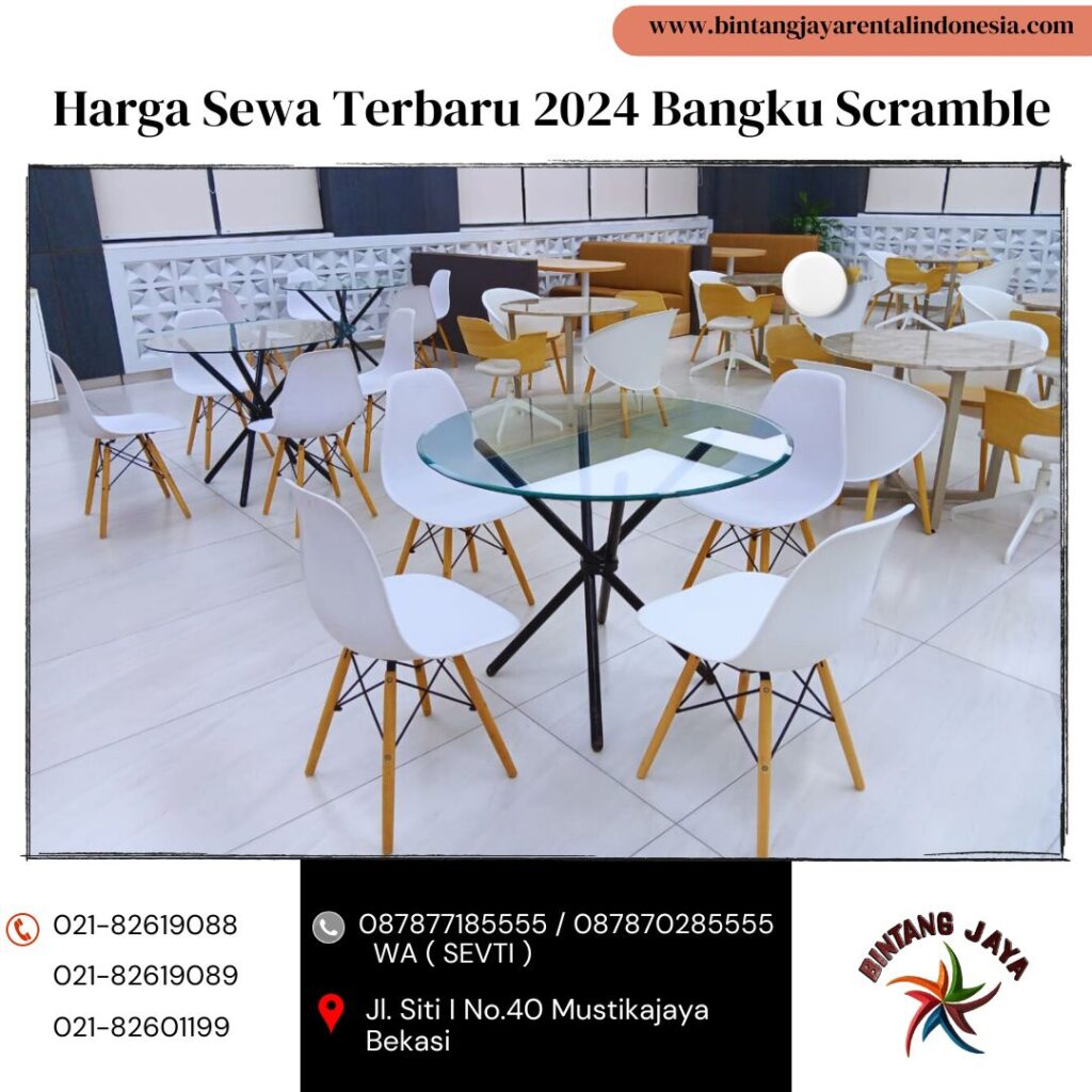 Harga Sewa Terbaru 2024 Bangku Scramble Area AEON Mall Deltamas Area Bekasi