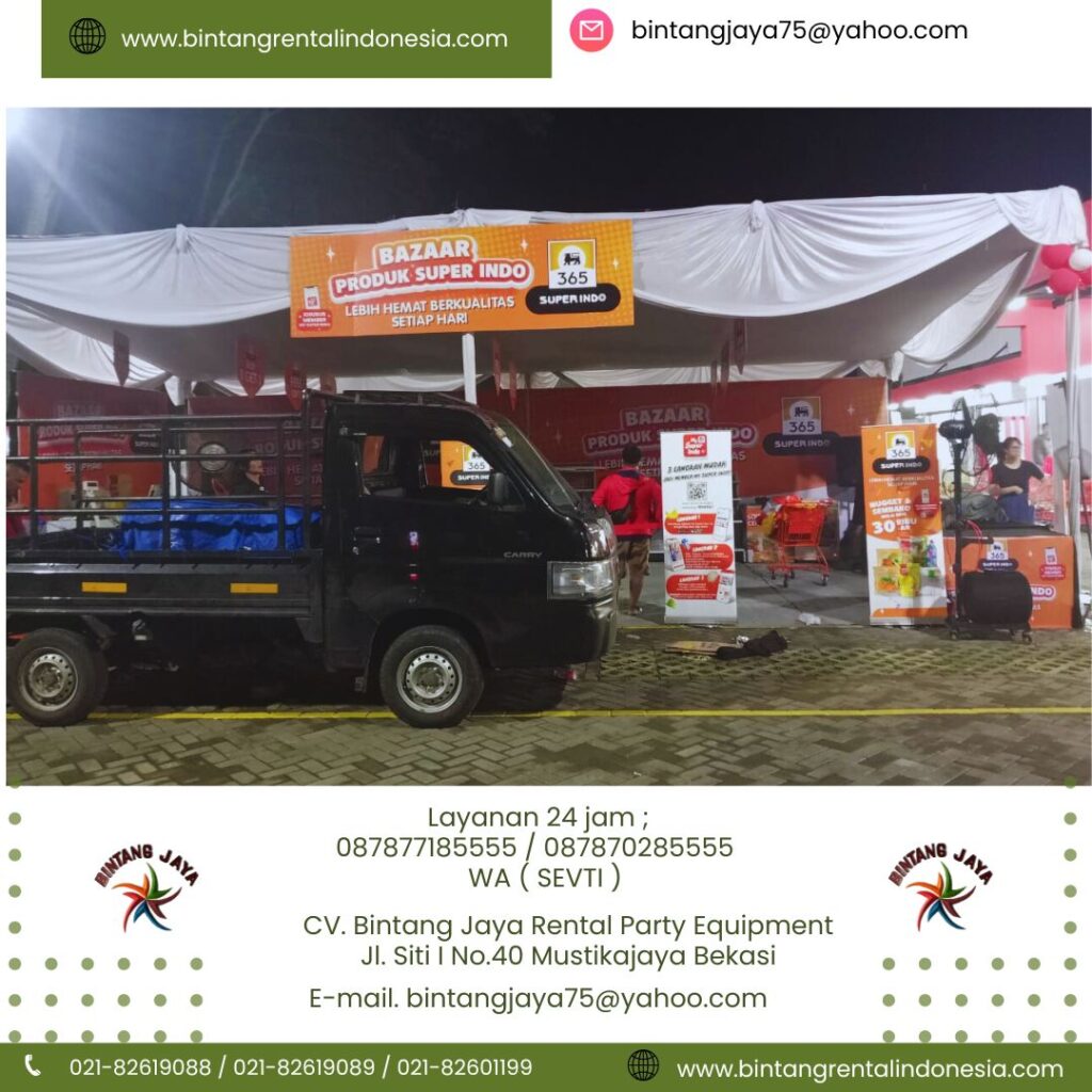 Layanan Sewa Tenda Promosi Type Plafon Area Jakarta