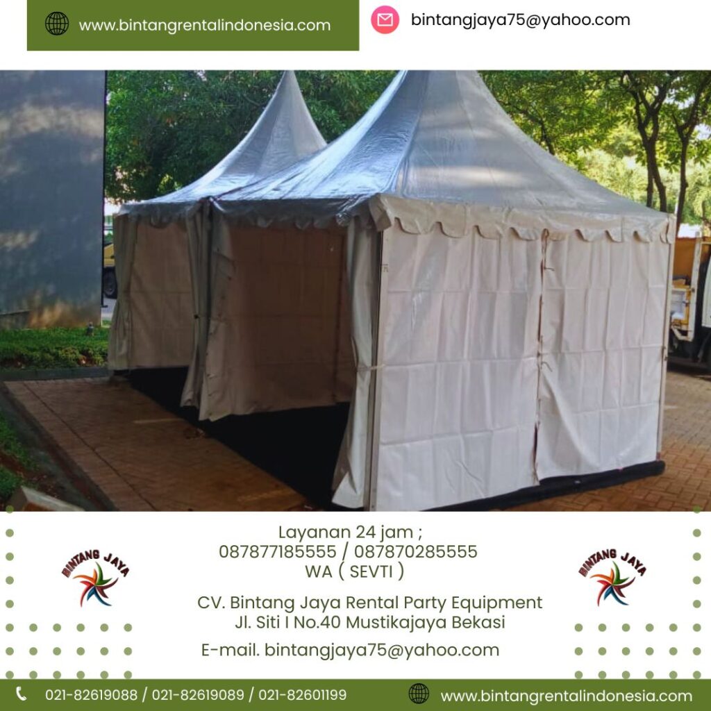 Sewa Tenda Kerucut Sarnafil Dinding Dan Atap Putih Jakarta
