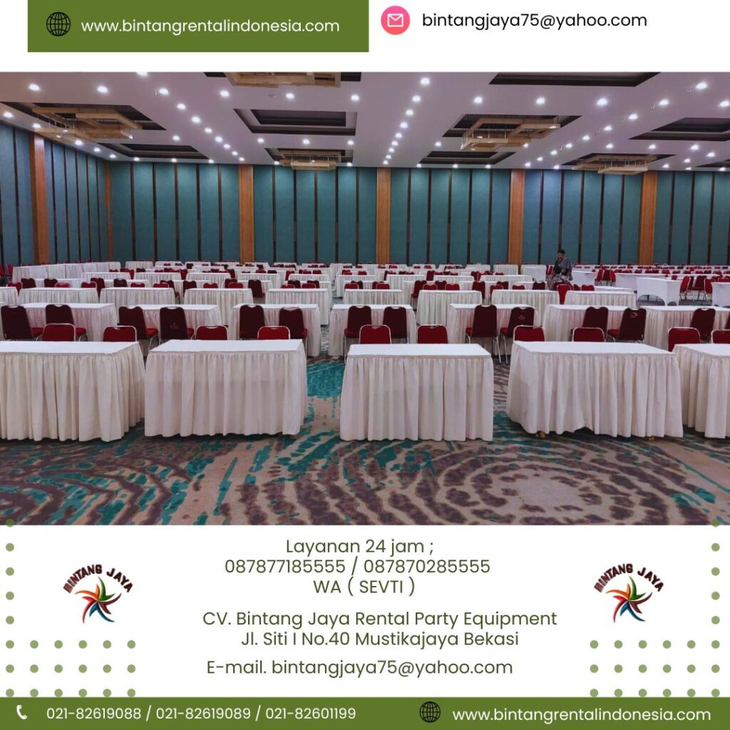 Tempat Rental Termurah Aneka Size Meja Kotak Area Tangerang