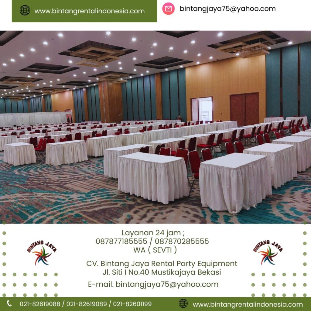 Tempat Rental Termurah Aneka Size Meja Kotak Area Tangerang