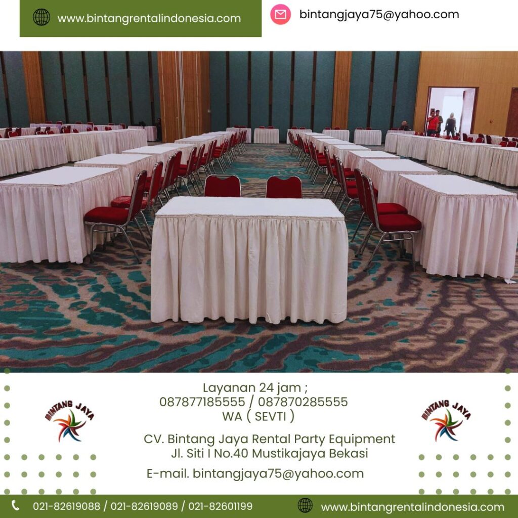 Tempat Rental Termurah Aneka Size Meja Kotak Area Tangerang