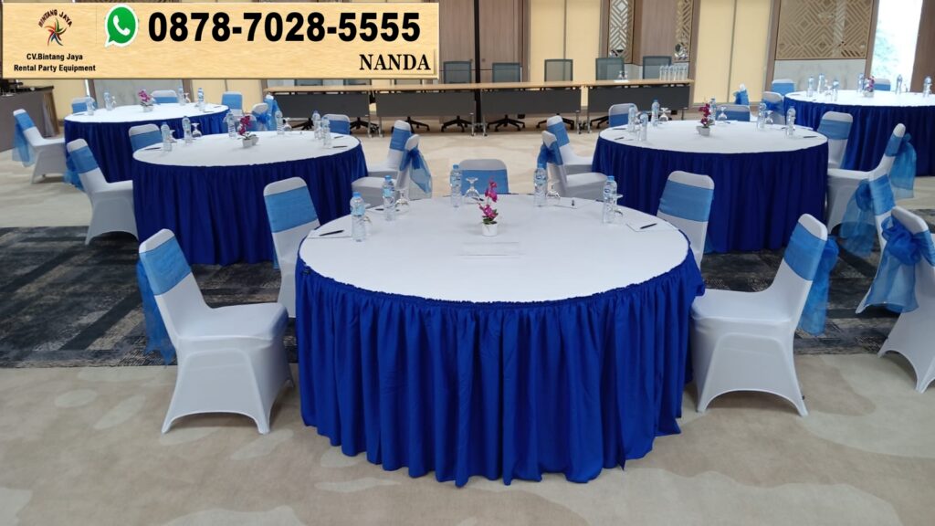 Meja Bulat D 120 D160 D180 Dan D220cm Disewakan Area Jakarta