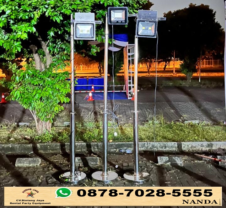Produk Sewa Lampu Sorot Tiang Stainless Elegan di Jakarta