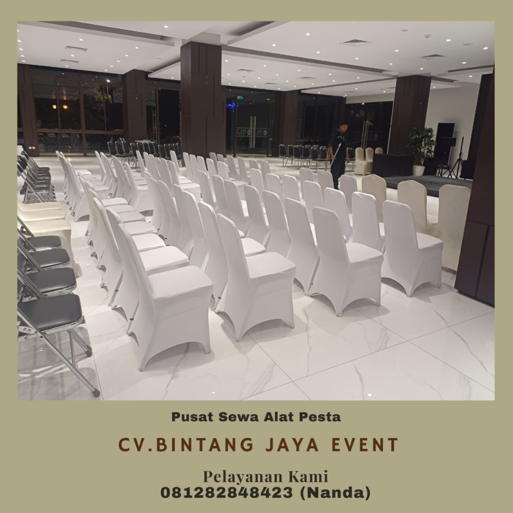 Sewa Kursi Cover Putih Stok Ribuan Unit di Jakarta