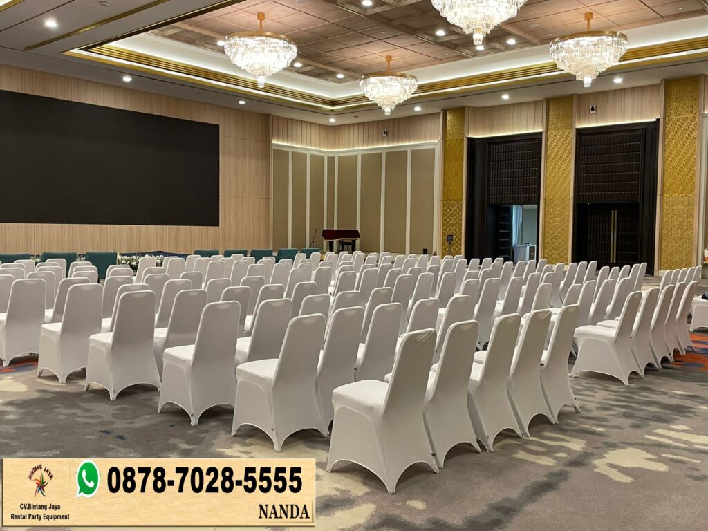 Sewa Kursi Futura Susun FTR-405 Cover Hitam Ketat di Jakarta