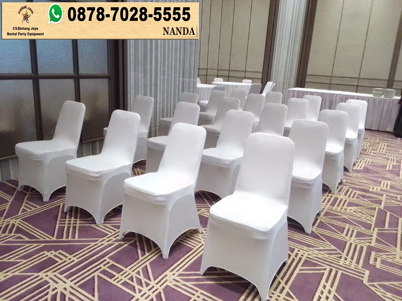 Sewa Kursi Futura Susun FTR-405 Cover Hitam Ketat di Jakarta