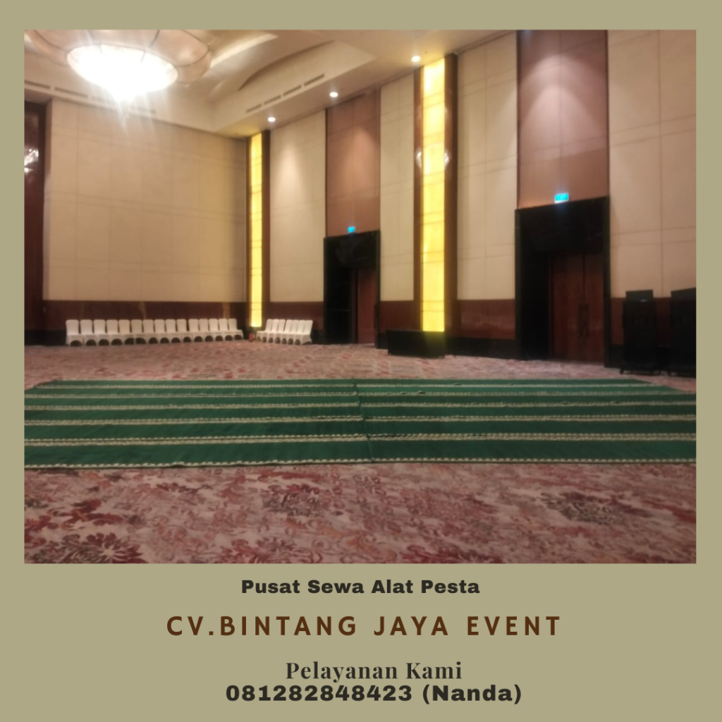 Menyewakan Karpet Sajadah Hijau Type Mushola Dan Masjid Di Jakarta
