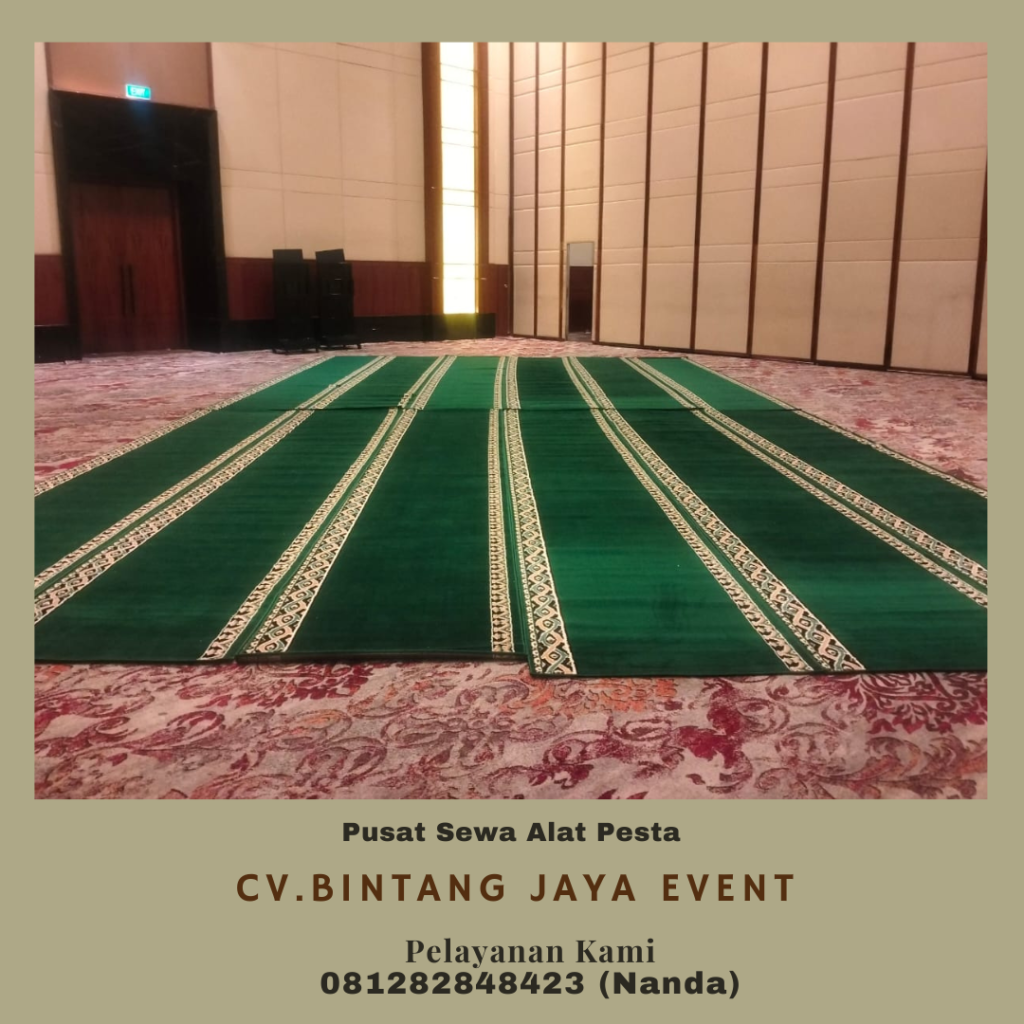 Menyewakan Karpet Sajadah Hijau Type Mushola Dan Masjid Di Jakarta