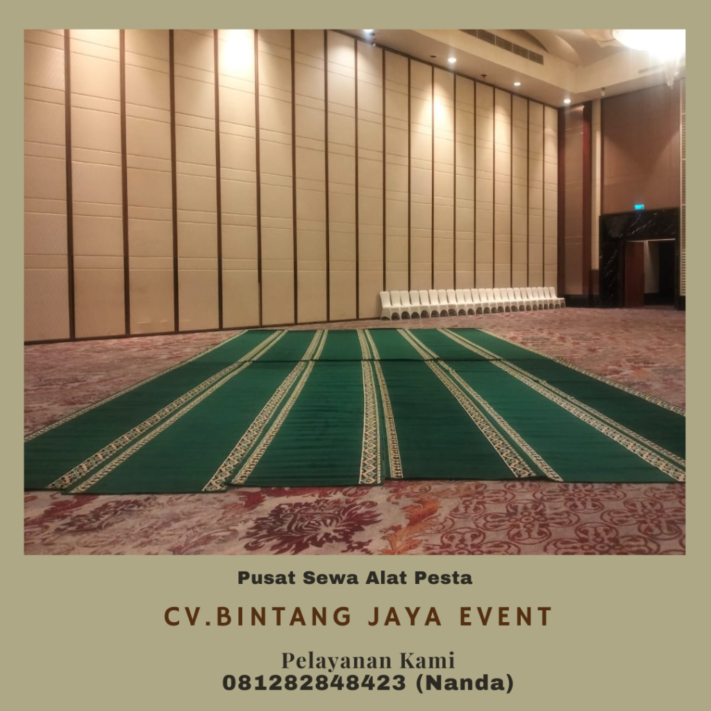 Menyewakan Karpet Sajadah Hijau Type Mushola Dan Masjid Di Jakarta