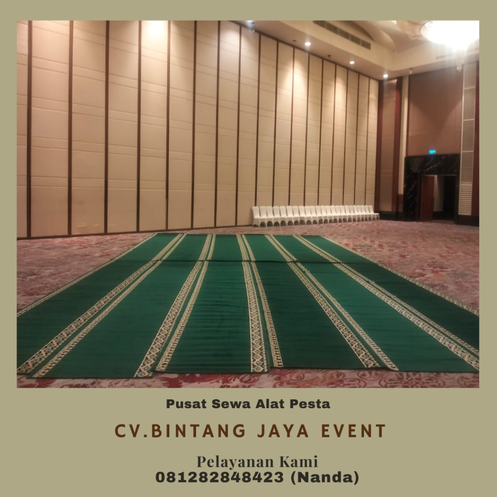 Menyewakan Karpet Sajadah Hijau Type Mushola Dan Masjid Di Jakarta
