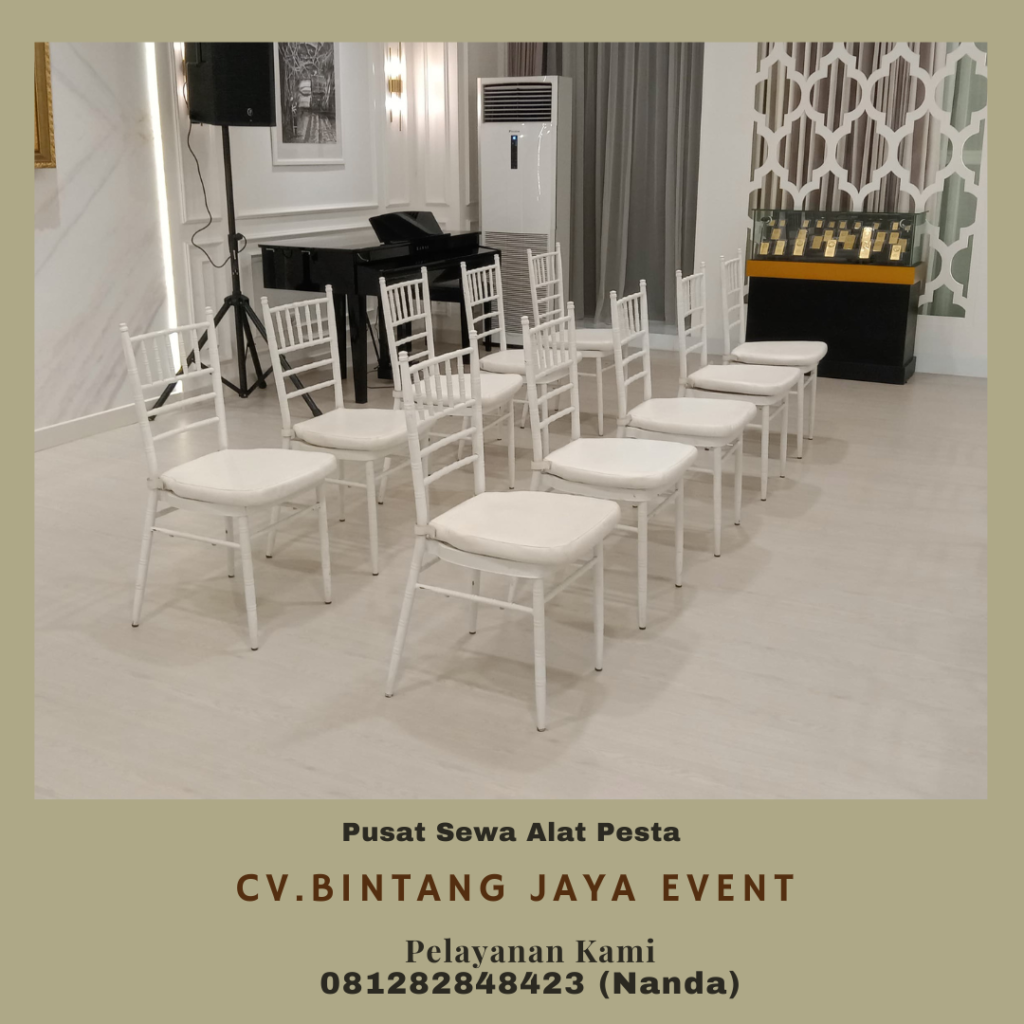 Penyewaan Kursi Tiffany Tipe Kayu Dan Acrylic Tangerang Selatan