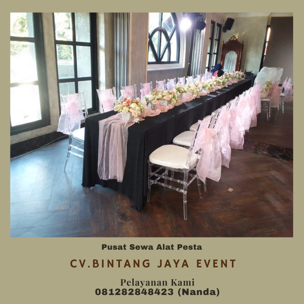 Penyewaan Kursi Tiffany Tipe Kayu Dan Acrylic Tangerang Selatan