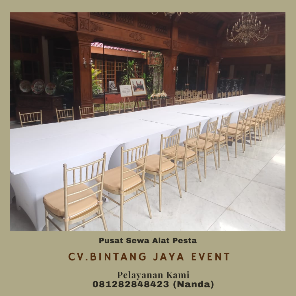 Penyewaan Kursi Tiffany Tipe Kayu Dan Acrylic Tangerang Selatan