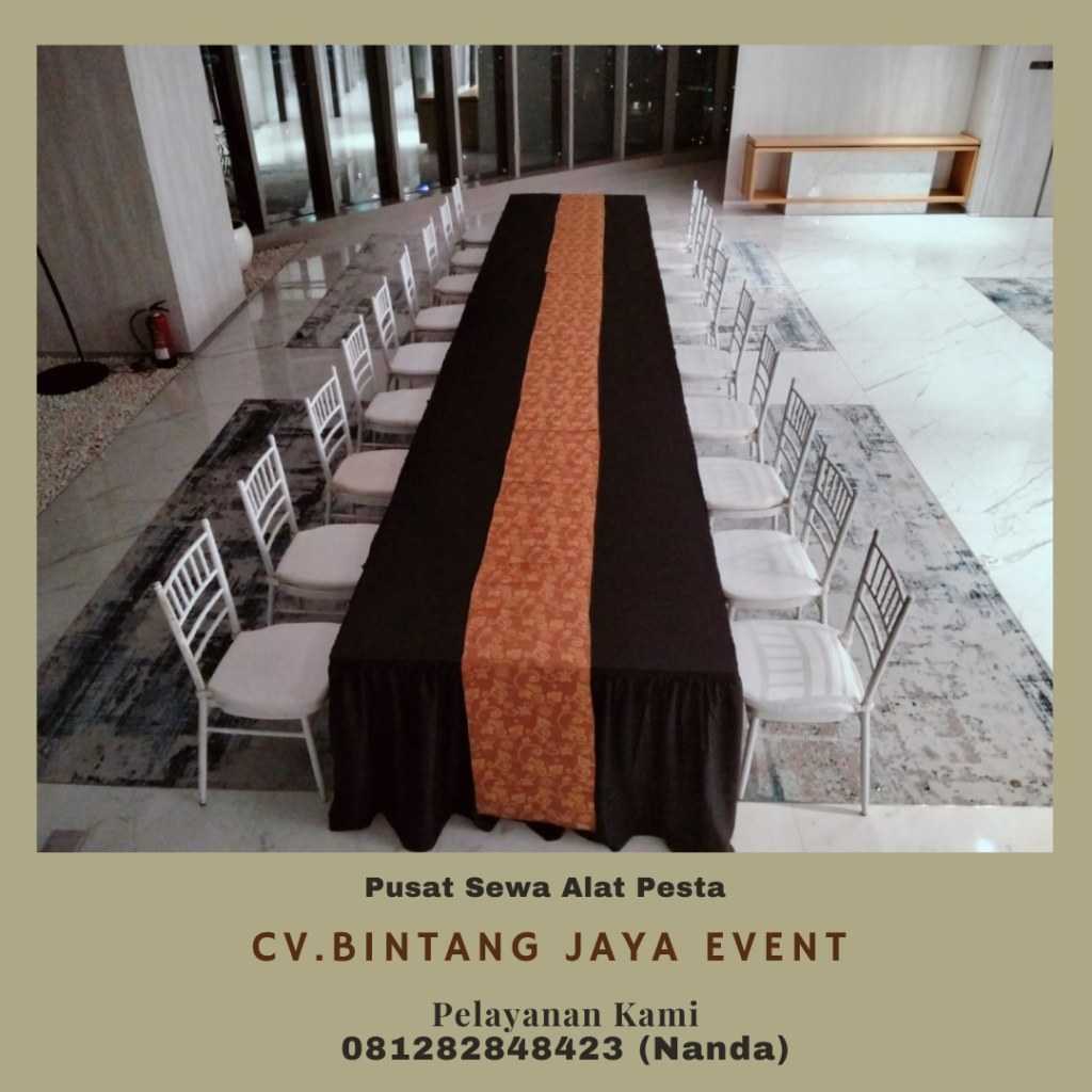 Pusat Sewa Kursi Tiffany VIP Putih Bahan Kayu Area Jakarta Bogor