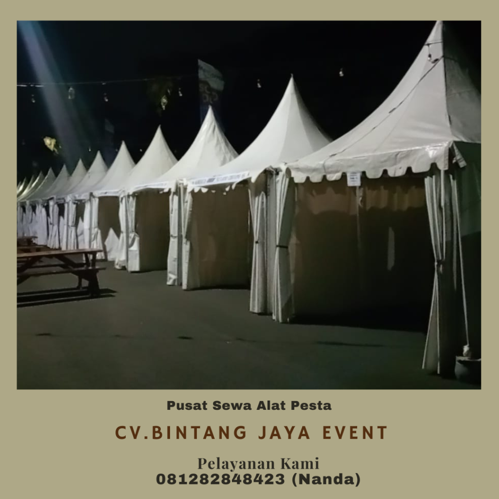 Pusat Sewa Tenda Sarnafil Atap Kerucut Putih Area Metland Cibitung Bekasi
