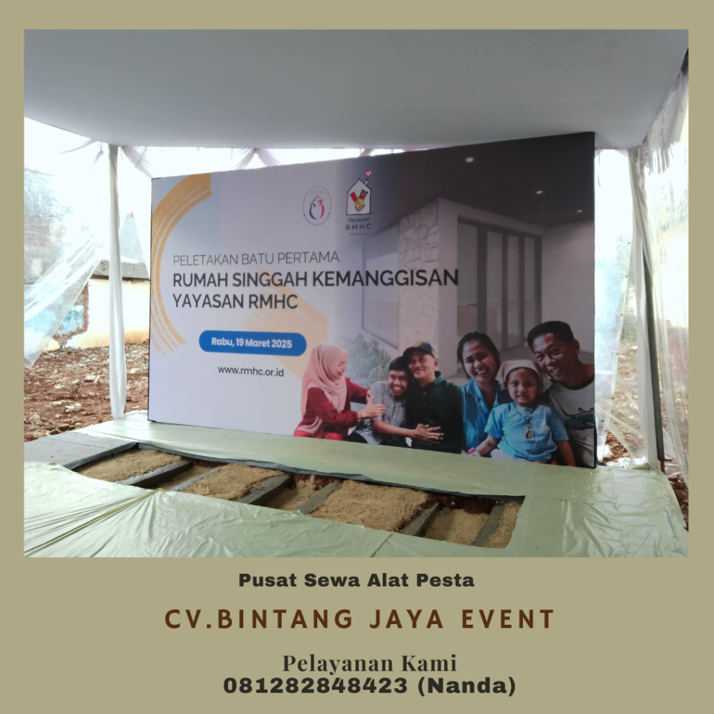 Sewa Backdrop Flooring, Bantal Duduk Event Honda Pondok Gede Bekasi