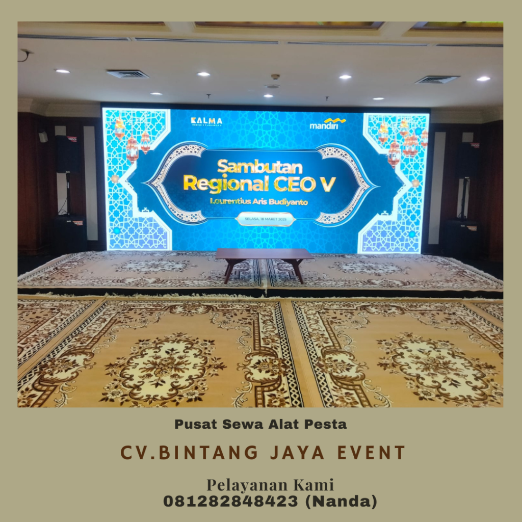 Sewa Backdrop Flooring, Bantal Duduk Event Honda Pondok Gede Bekasi