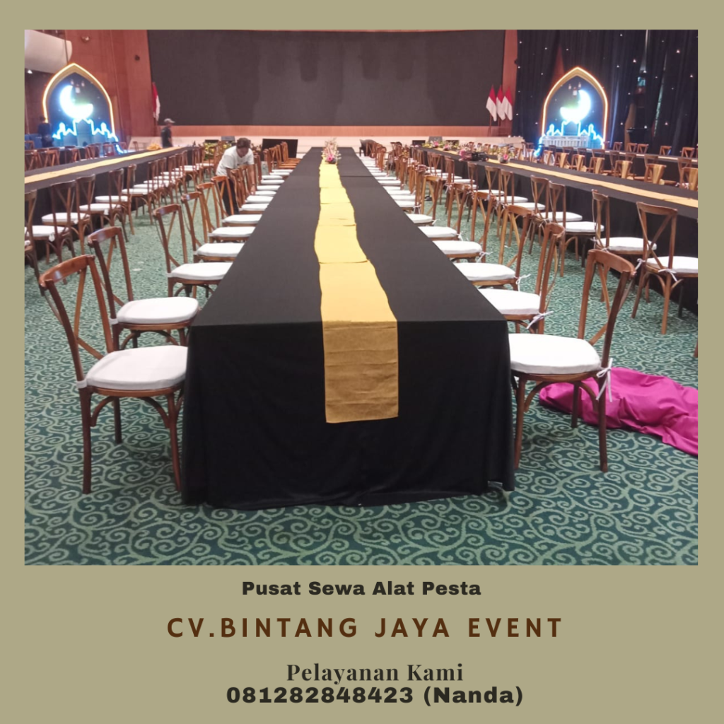 Sewa Kursi Crossback Kayu Paling Murah Di Jakarta Barat