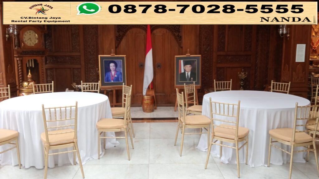 Sewa Kursi Kayu Vip Type Tiffany Gold Area Jakarta