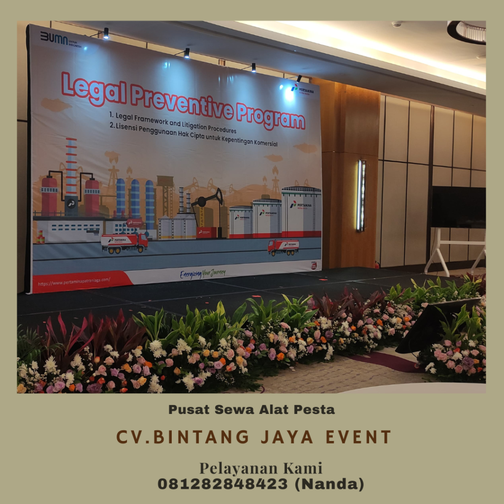 Sewa Panggung Berikut Mini Garden Harga Permeter di Jakarta