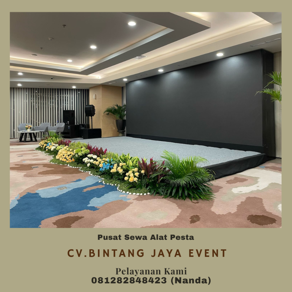 Sewa Panggung Berikut Mini Garden Harga Permeter di Jakarta