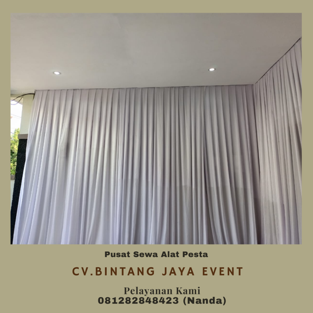 Sewa Tirai Hitam Bahan Tebal Jakarta – Solusi Tepat untuk Dekorasi Acara