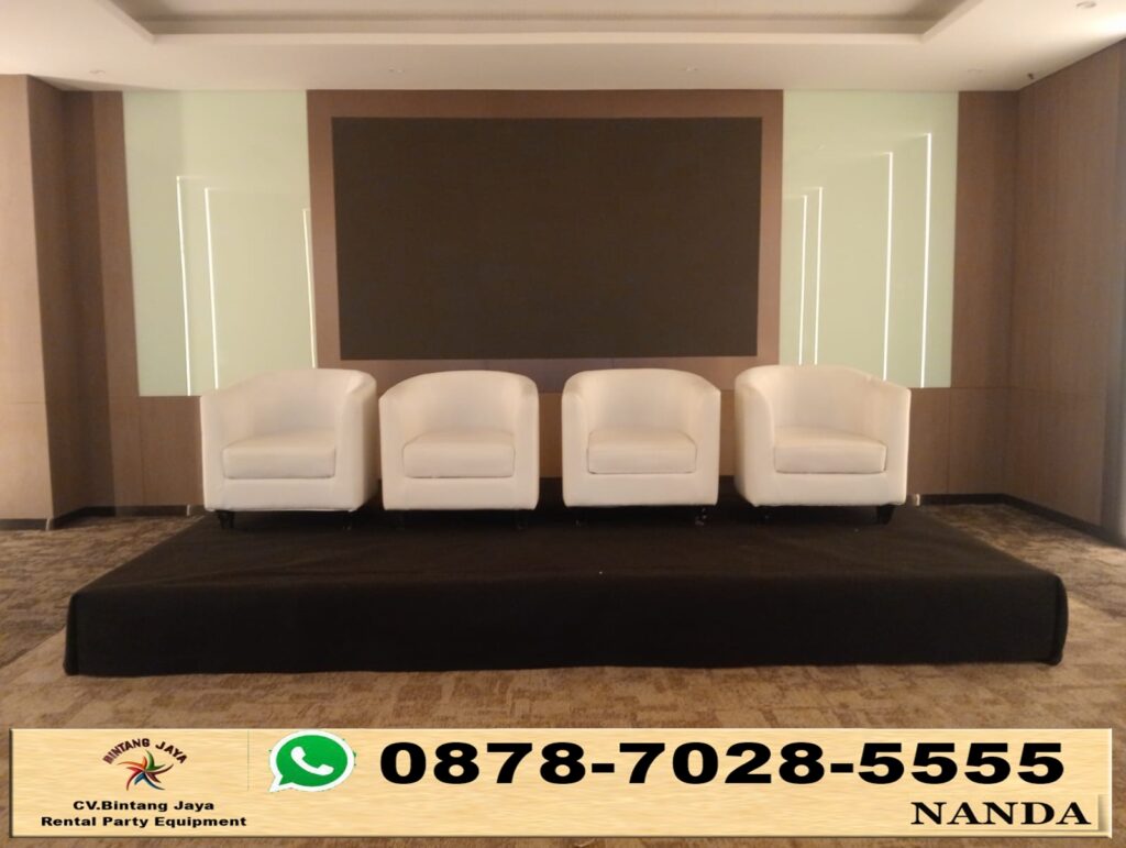 Rental Sofa Hitam Putih Type Oval Jakarta 0878-7028-5555