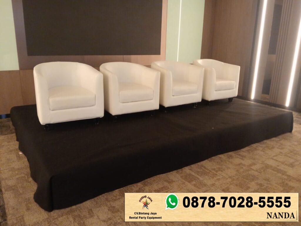 Rental Sofa Hitam Putih Type Oval Jakarta 0878-7028-5555