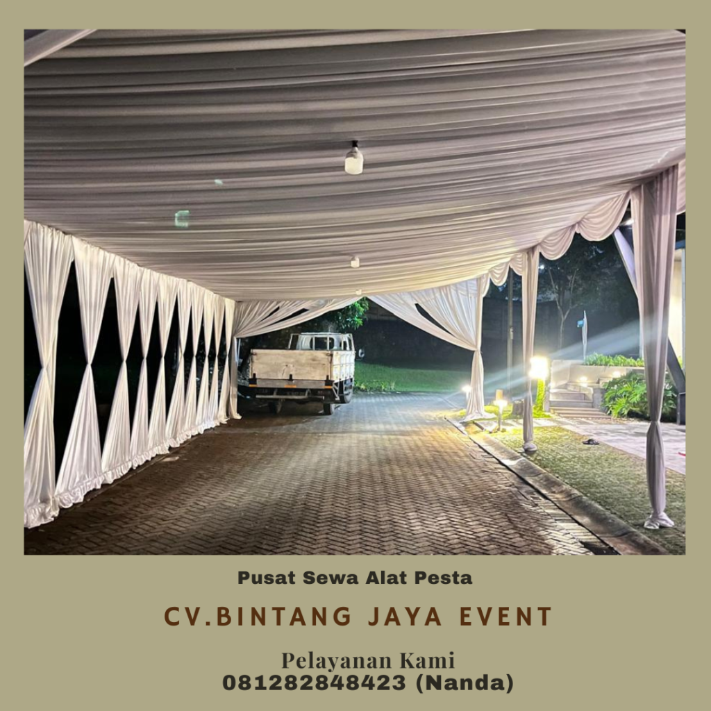 Sewa Tenda Serut Kain Rempel Area Jakarta
