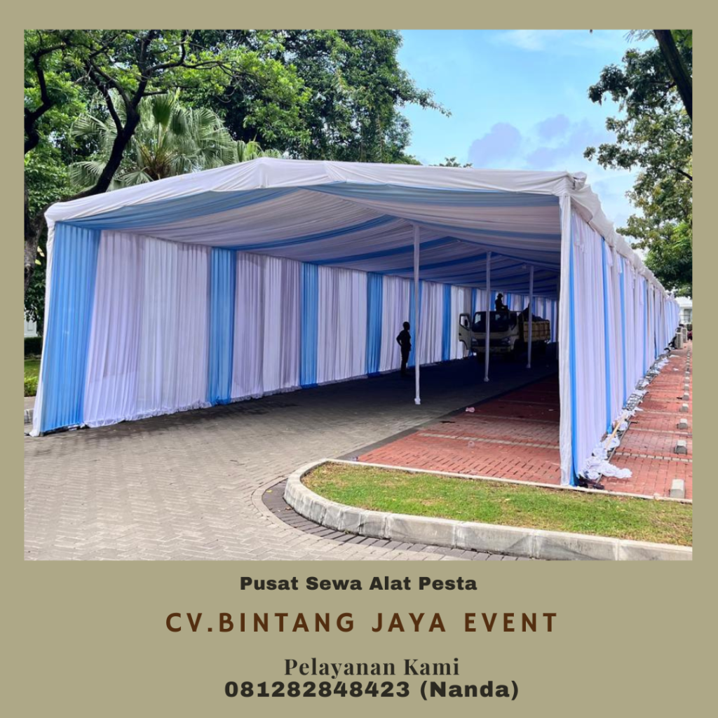 Sewa Tenda Serut Kain Rempel Area Jakarta