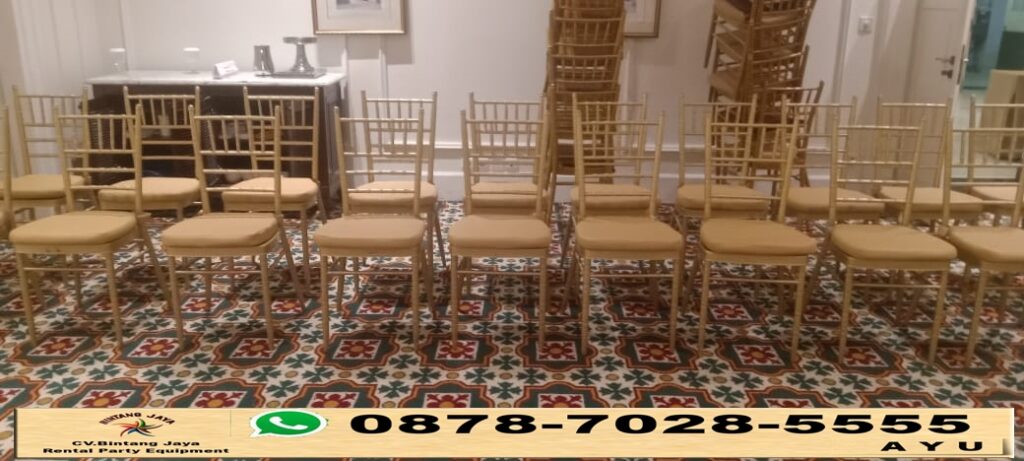 Layanan Sewa Kursi Tiffany Gold Stok Ready Area Jakarta