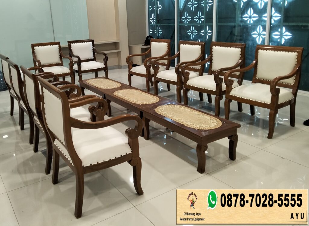 Rental Arm Chairs VIP Kayu Event Jakarta