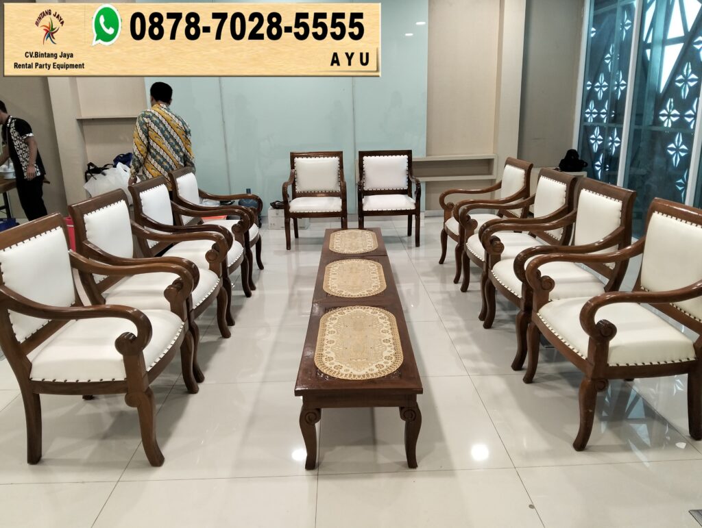 Rental Arm Chairs VIP Kayu Event Jakarta