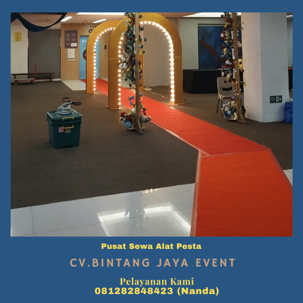 Sewa Karpet Jalan Merah Puluhan Meter Berkualitas Tangsel